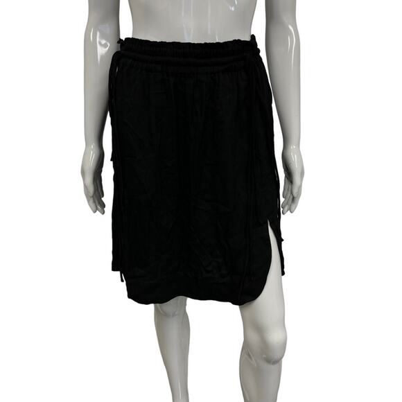 ETOILE ISABEL MARANT Black Side Slit Accent Short Mini Skirt EU 38 - Picture 2 of 5